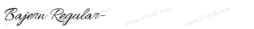 Bajern Regular字体转换 Bajern Regular字体转换